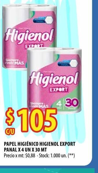 Punto Mayorista Papel higiénico higienol oferta