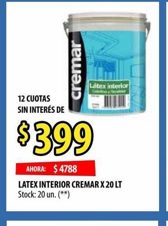 Punto Mayorista Látex interior cremar oferta