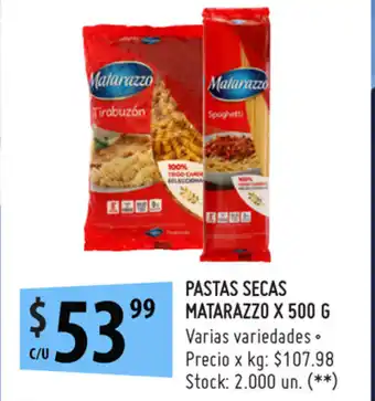 Punto Mayorista Matarazzo Pastas Secas x 500g oferta