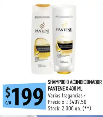Punto Mayorista Pantene Shampoo o Acondicionador x 400ml oferta