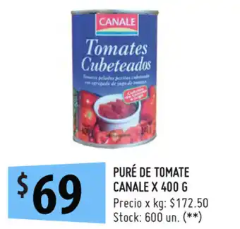 Punto Mayorista Canale Puré de Tomate x 400g oferta