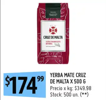 Punto Mayorista Cruz de Malta Yerba Mate x 500g oferta