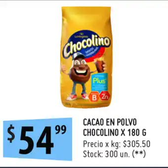 Punto Mayorista Chocolino Cacao En Polvo x 180g oferta