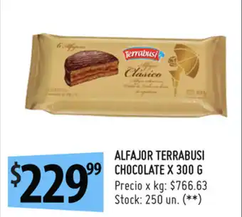 Punto Mayorista Terrabusi Chocolate Alfajor x 300g oferta