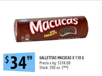 Punto Mayorista Macucas Galletitas x 110g oferta