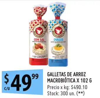 Punto Mayorista Macrobiótica Galletas de Arroz x 102g oferta