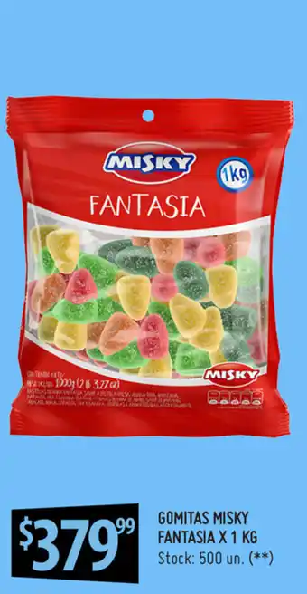 Punto Mayorista Misky Fantasia Gomitas x 1kg oferta