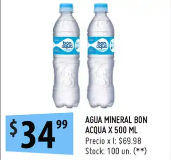 Punto Mayorista Bon Acqua Agua Mineral x 500ml oferta