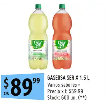 Punto Mayorista Ser Gaseosa x 1.5L oferta