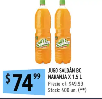 Punto Mayorista Saldán BC Naranja Jugo x 1.5L oferta