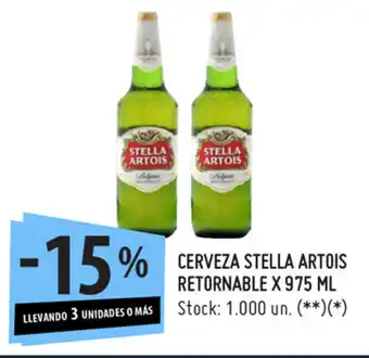 Punto Mayorista Stella Artois Cerveza Retornable x 975ml oferta