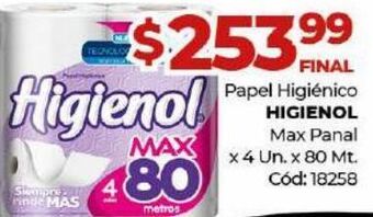 Diarco Papel higiénico higienol oferta