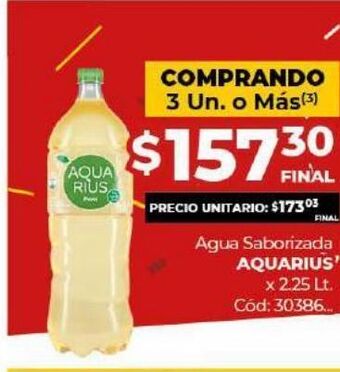 Diarco Agua saborizada aquarius oferta