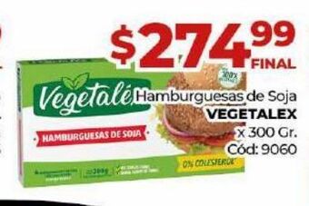 Diarco Hamburguesas de soja vegetalex oferta