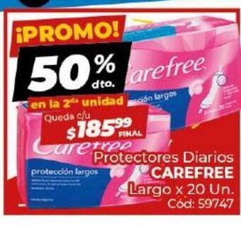 Diarco Protectores diarios carefree oferta