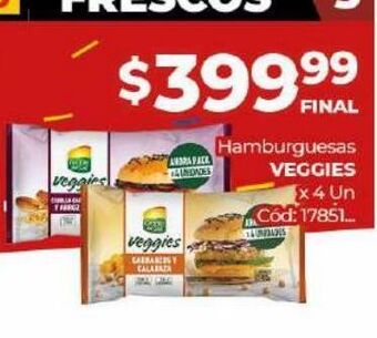Diarco Hamburguesas veggies oferta