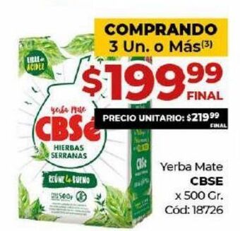 Diarco Yerba mate cbse oferta