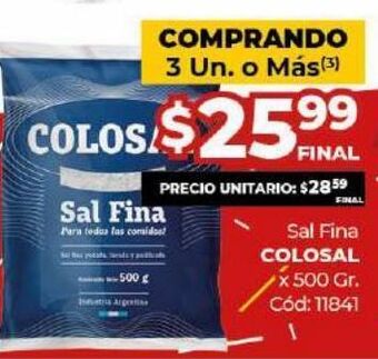 Diarco Sal fina colosal oferta
