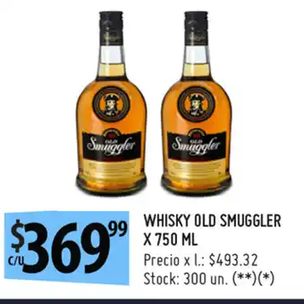 Punto Mayorista Old Smuggler Whisky x 750ml oferta