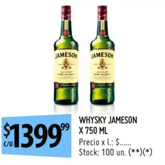 Punto Mayorista Jameson Whisky x 750ml oferta