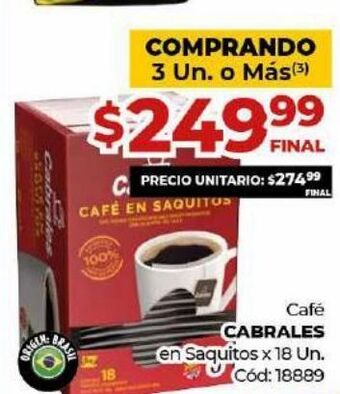 Diarco Cafe cabrales oferta