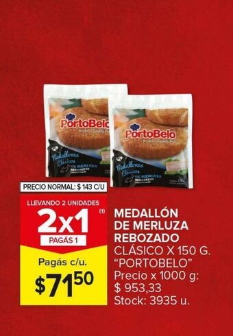 Carrefour Maxi Medallon de merluza rebozado oferta
