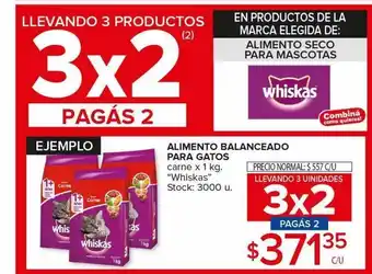Carrefour Maxi Alimento para gatos whiskas oferta