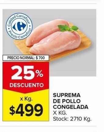 Carrefour Maxi Suprema de pollo congelada oferta