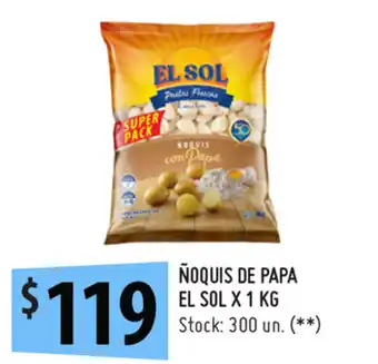Punto Mayorista El Sol Ñoquis de Papa x 1kg oferta