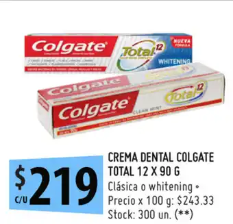 Punto Mayorista Colgate Total 12 Crema Dental x 90g oferta