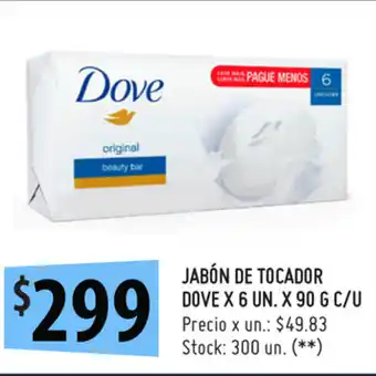 Punto Mayorista Dove Jabón de Tocador x 6un. x 90g c/u oferta