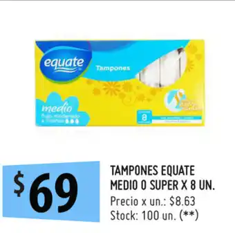 Punto Mayorista Equate Tampones Medio o Super x 8un. oferta