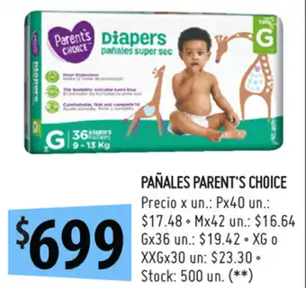 Punto Mayorista Parent's Choice Pañales oferta