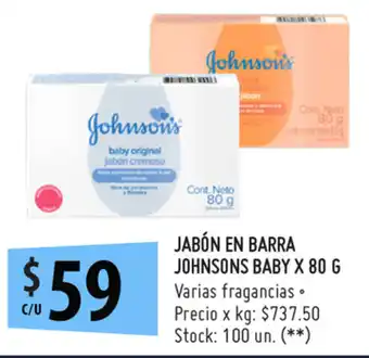 Punto Mayorista Johnson's Baby Jabón En Barra x 80g oferta