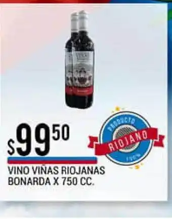 Supermercados Mayor Viñas Riojanas Bonarda Vino x 750cc. oferta