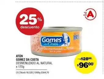 Atomo Conviene Gomez Da Costa Atún Desmenuzado Al Natural x 170g oferta