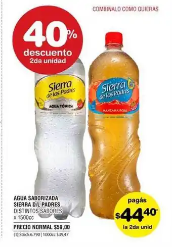 Atomo Conviene Sierra de los Padres Agua Saborizada x 1500cc oferta