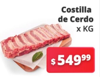 Autoservicio Capo Costilla de Cerdo x kg oferta