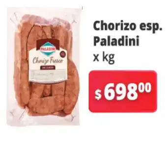 Autoservicio Capo Chorizo esp. Paladini x kg oferta