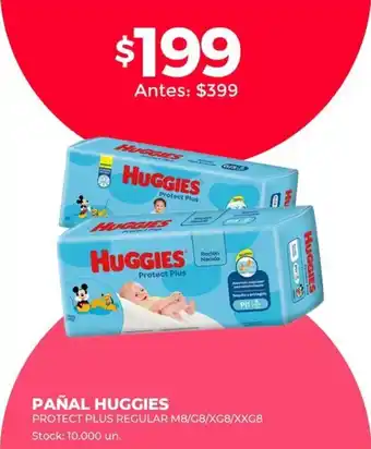Supermercados Tadicor Panal Huggies Protect Plus Regular Mb/Gb/Xgb/Xxgb oferta