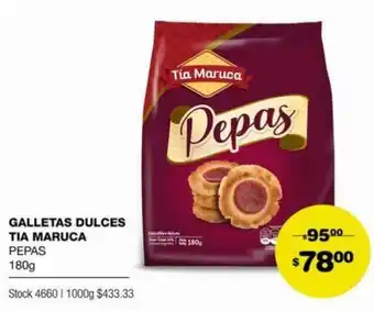 Atomo Conviene Galletas Dulces Tia Maruca Pepas 180g oferta