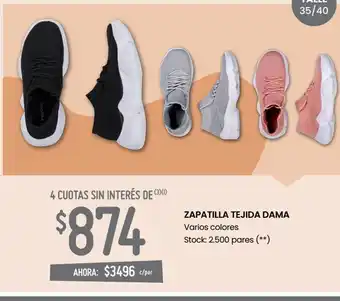 Changomas Zapatilla tejida dama oferta