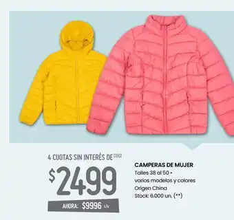Changomas Camperas de mujer oferta