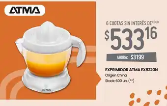 Changomas Exprimidor atma ex8220n oferta