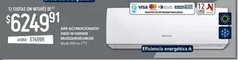 Changomas Aire acondicionado 3400 w hisense oferta