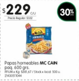 Jumbo Papas mc cain oferta