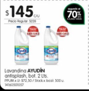 Jumbo Lavandina ayudin 2lt oferta