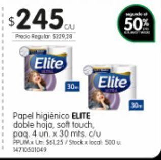 Jumbo Papel higiénico elite oferta