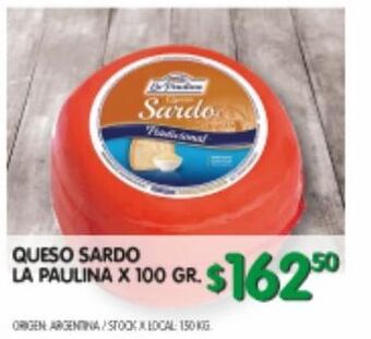 Jumbo Queso sardo la paulina 100g oferta