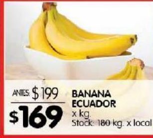 Disco Banana ecuador x kg oferta